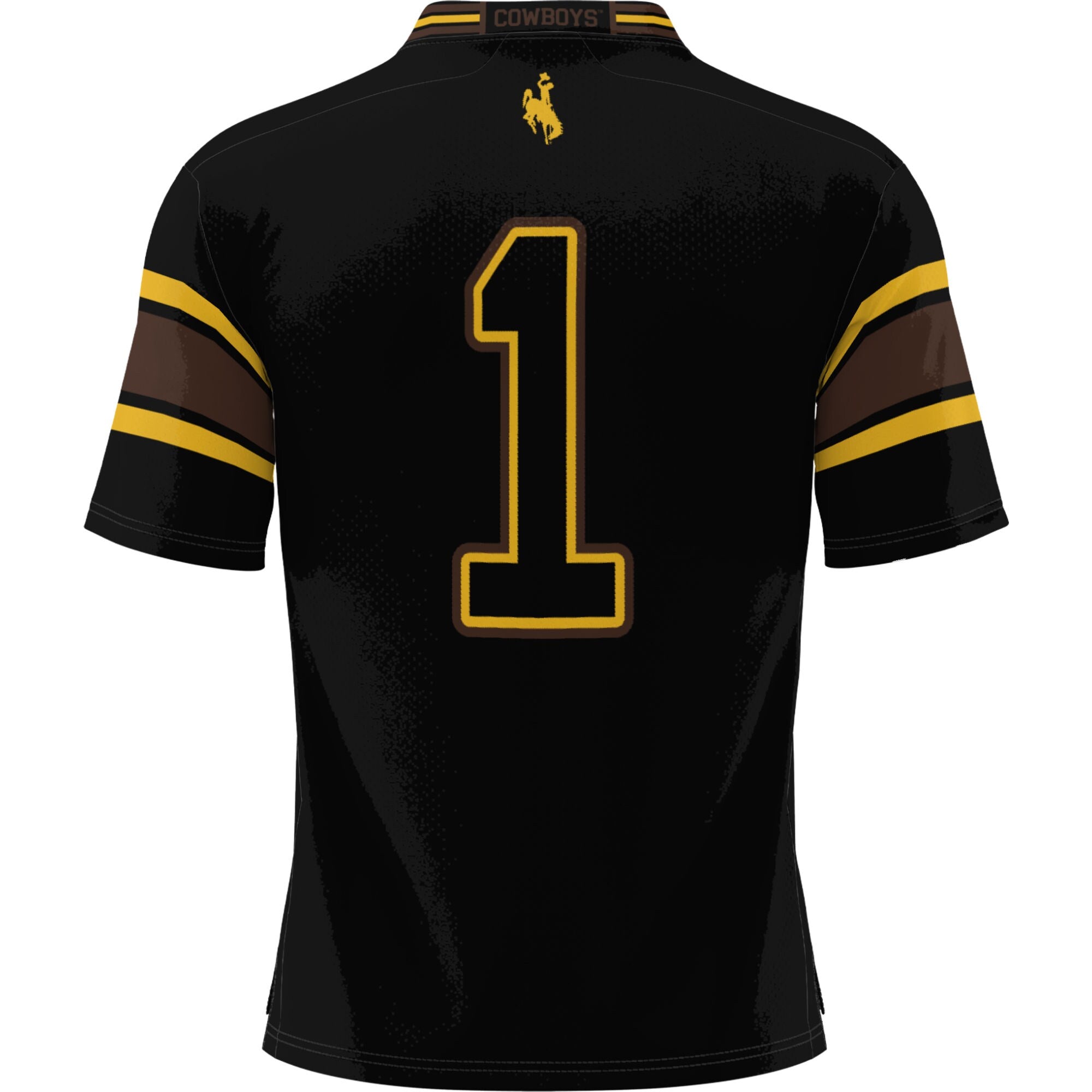 GameDay Greats #1 Black Wyoming Cowboys Football Jersey
