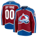 Colorado Avalanche Fanatics Burgundy Home Premium Custom Jersey