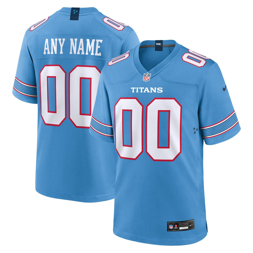 Tennessee Titans Nike Light Blue Game Custom Jersey