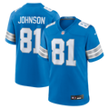 Detroit Lions Calvin Johnson Nike Blue Team Retired Game Jersey