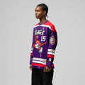 Mitchell & Ness Vince Carter Purple Toronto Raptors Maxxed Out Fashion Hockey Jersey