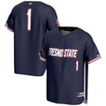GameDay Greats #1 Navy Fresno State Bulldogs Lightweight Baseball Jersey