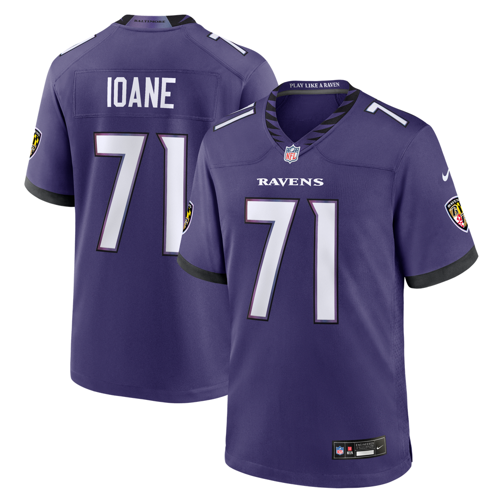 Baltimore Ravens Olaivavega Ioane Nike Purple 2026 NFL Draft First Round Pick No. 14 Team Game Jersey
