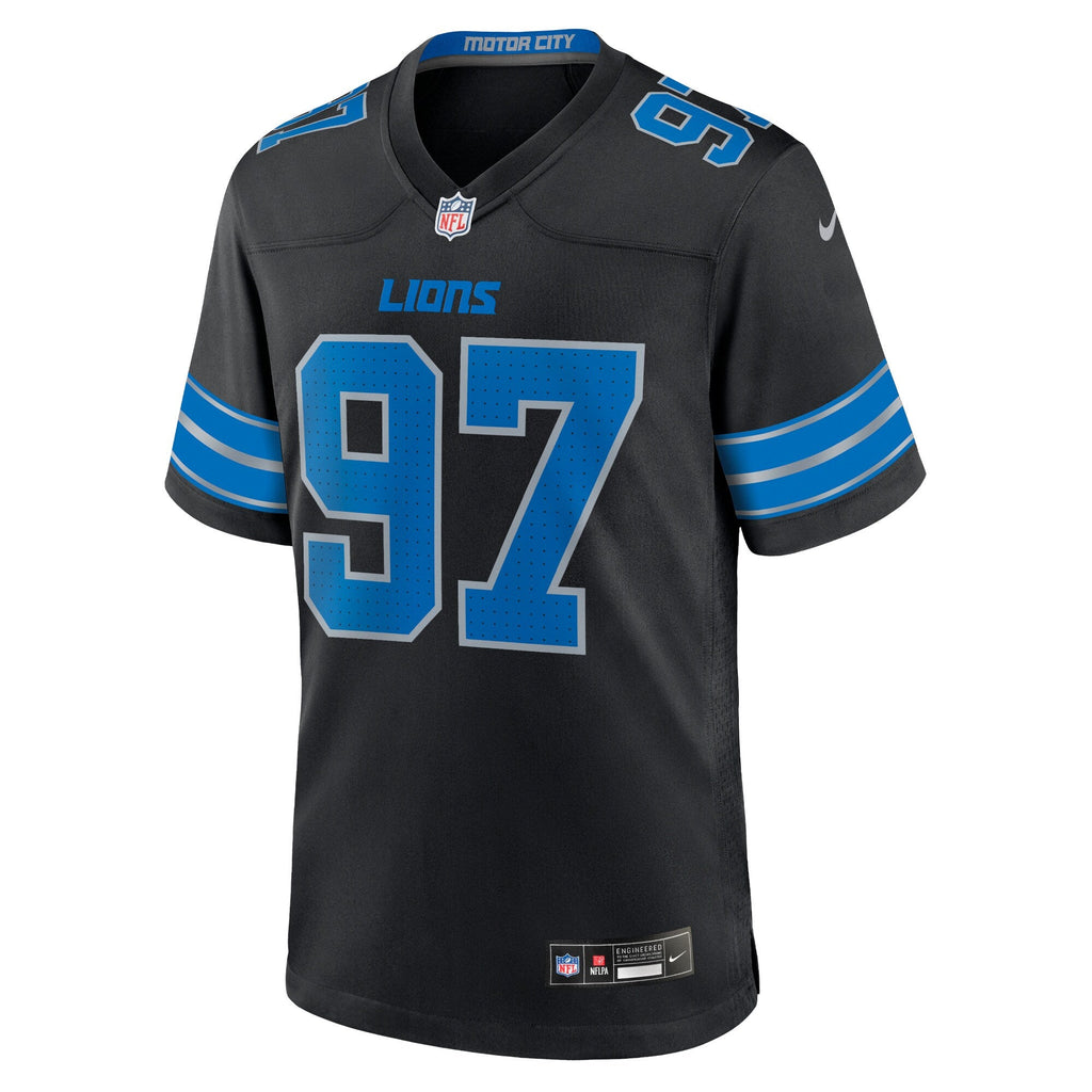 Detroit Lions Aidan Hutchinson Nike Black 2nd Alternate Game Jersey