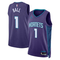 Charlotte Hornets Jordan Brand Statement Edition Swingman Jersey - Purple - LaMelo Ball
