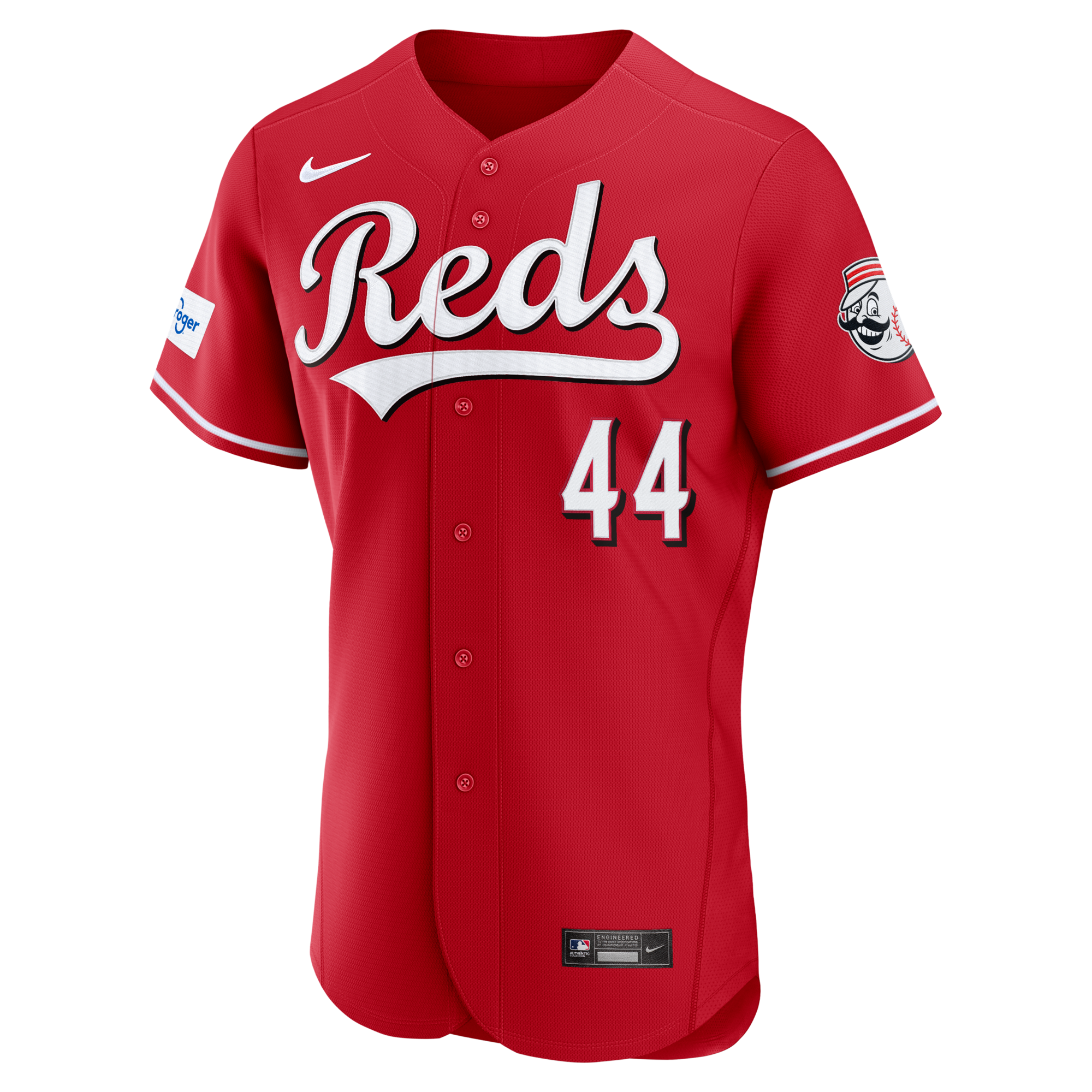 Cincinnati Reds Elly De La Cruz Nike Red Alternate Authentic Sponsor Patch Jersey