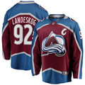Colorado Avalanche Gabriel Landeskog Fanatics Burgundy Captain Patch Home Breakaway Jersey