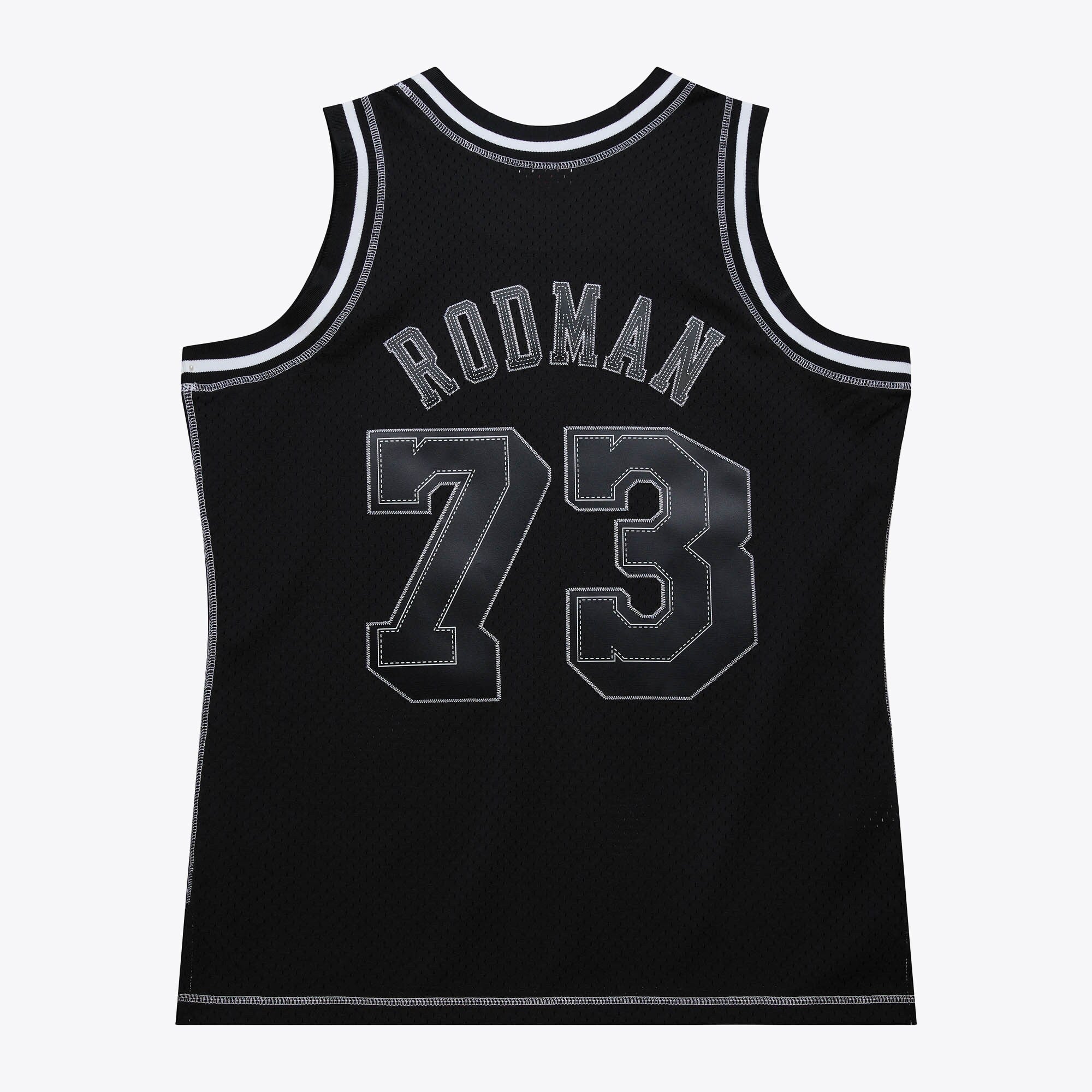 Los Angeles Lakers Mitchell & Ness Dennis Rodman 1998 Contrast 2K Swingman Jersey - Black