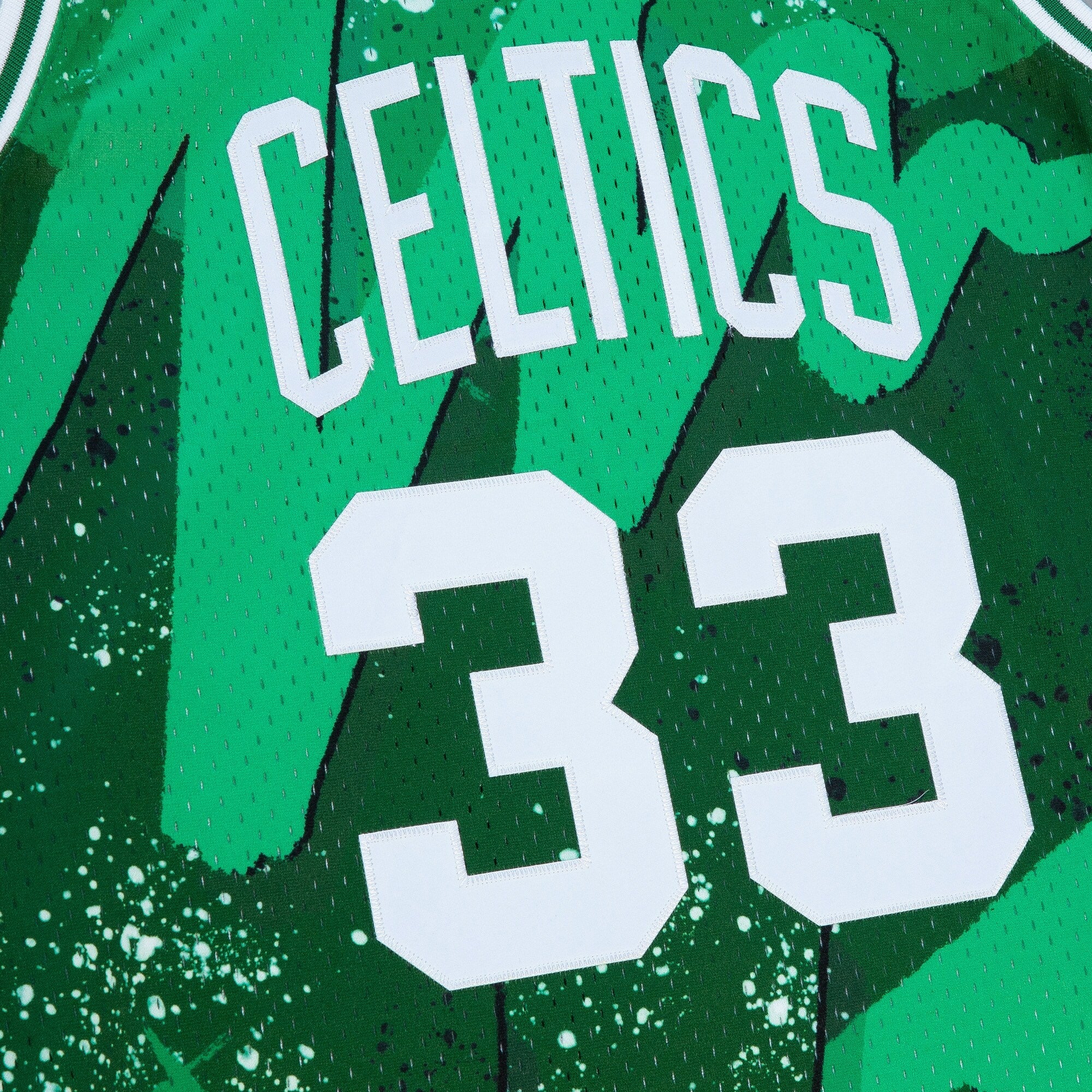 Boston Celtics Mitchell & Ness Larry Bird 1985 Hyper Hoops Swingman Jersey - Green