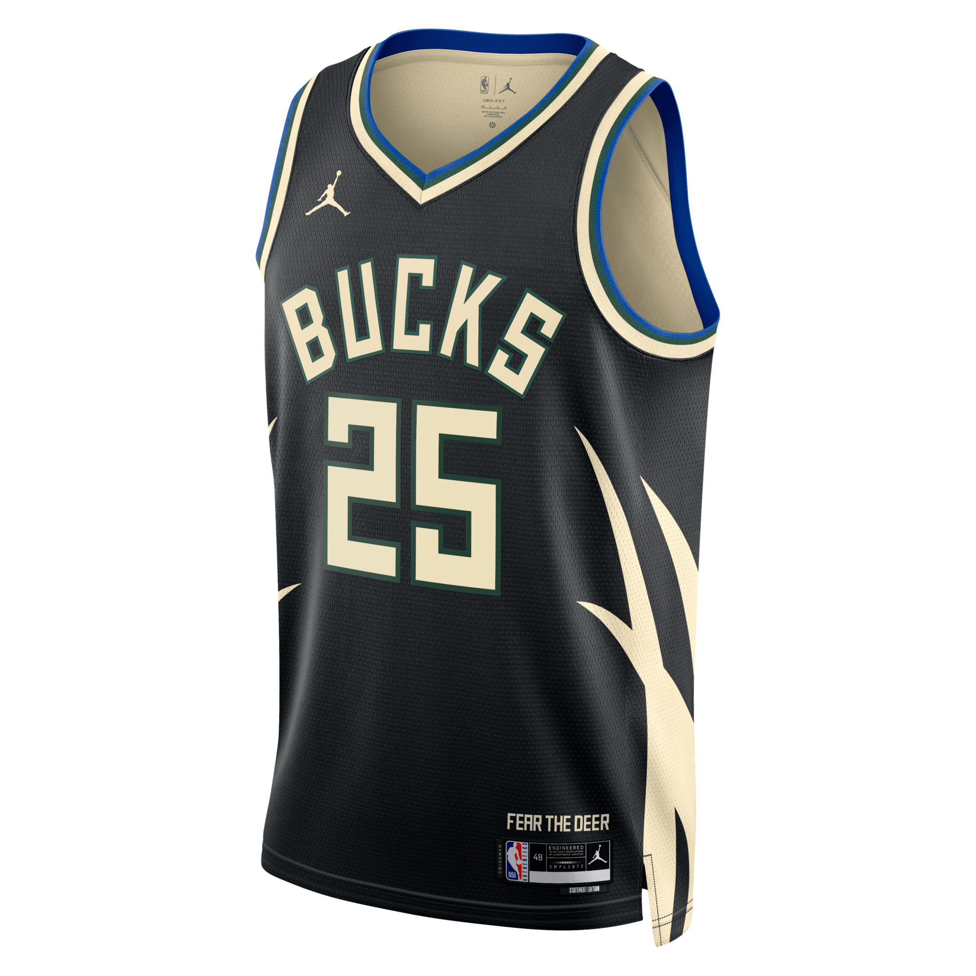 Milwaukee Bucks Jordan Brand Statement Edition Swingman Jersey - Hunter Green - Kasparas Jaku?ionis