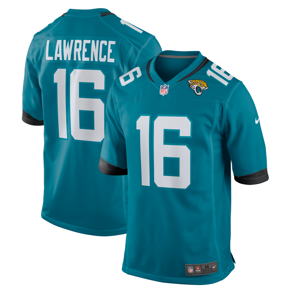 Jacksonville Jaguars Trevor Lawrence Nike Teal Home Game Jersey