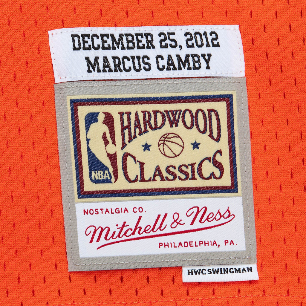 New York Knicks Mitchell & Ness Marcus Camby 2012 Day Authentic Jersey - Orange