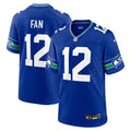 Seattle Seahawks 12s Nike Royal Throwback Player Game Jersey