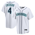 Seattle Mariners Colt Emerson Nike White Home Replica Jersey