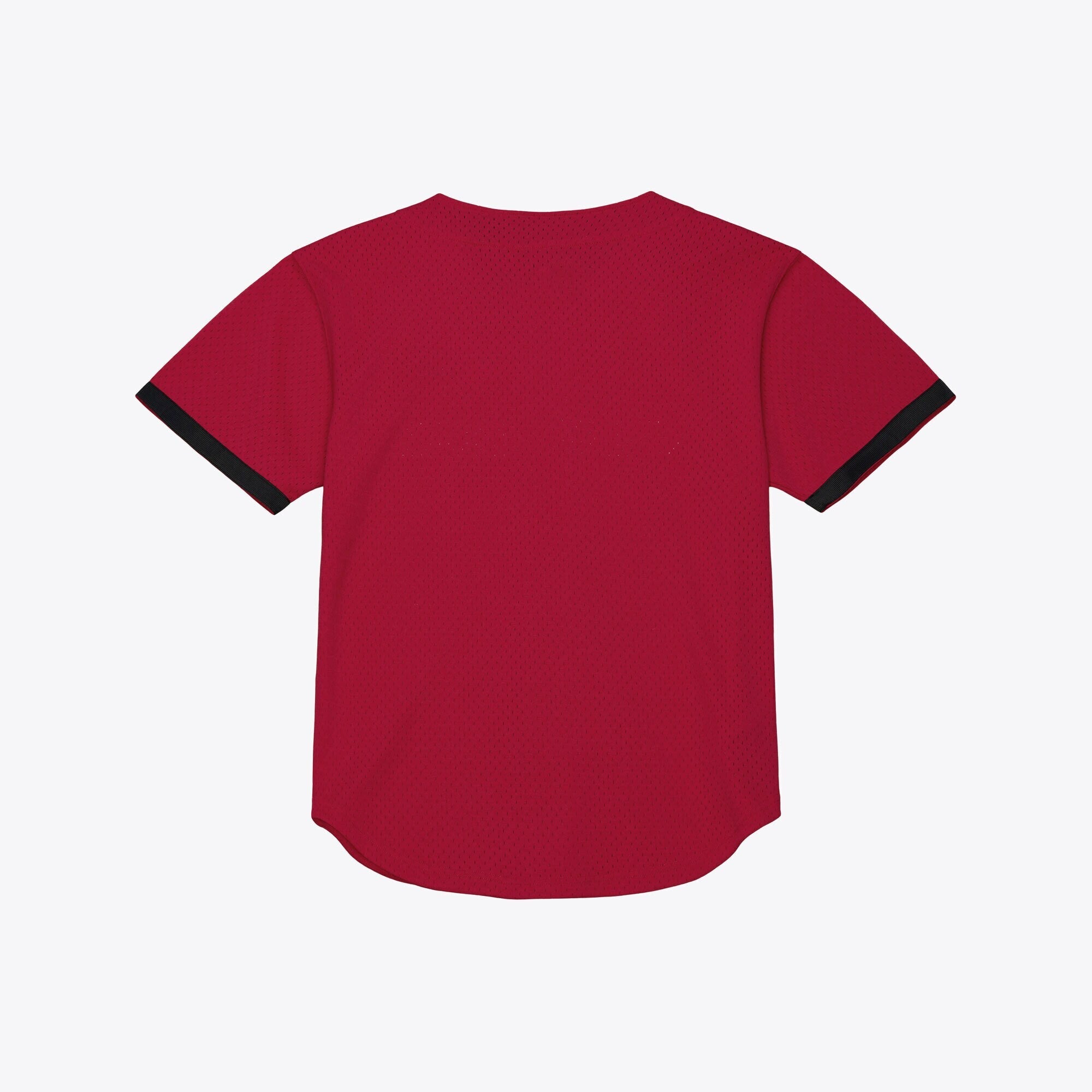 Mitchell & Ness Cardinal Arkansas Razorbacks Mesh Button-Up Batting Practice Baseball Jersey