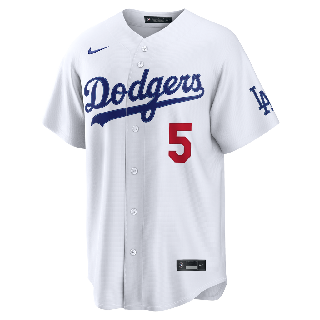Los Angeles Dodgers Freddie Freeman Nike White Home Stadium Jersey