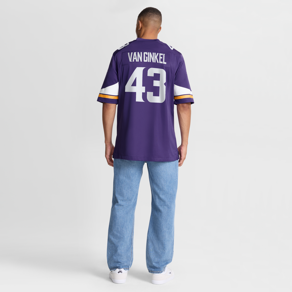 Minnesota Vikings Andrew Van Ginkel Nike Purple Team Game Jersey