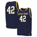 Under Armour #42 Navy Notre Dame Fighting Irish Replica Basketball Jersey