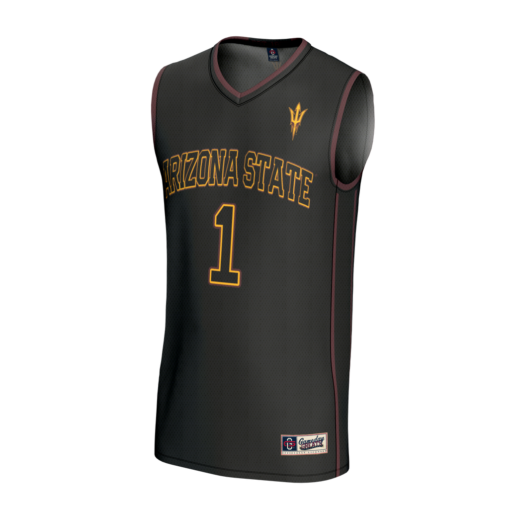 GameDay Greats Black #1 Arizona State Sun Devils Lightweight Collegiate Basketball Fashion Jersey