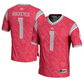 GameDay Greats #1 Scarlet Ohio State Buckeyes Highlight Print Football Fashion Jersey