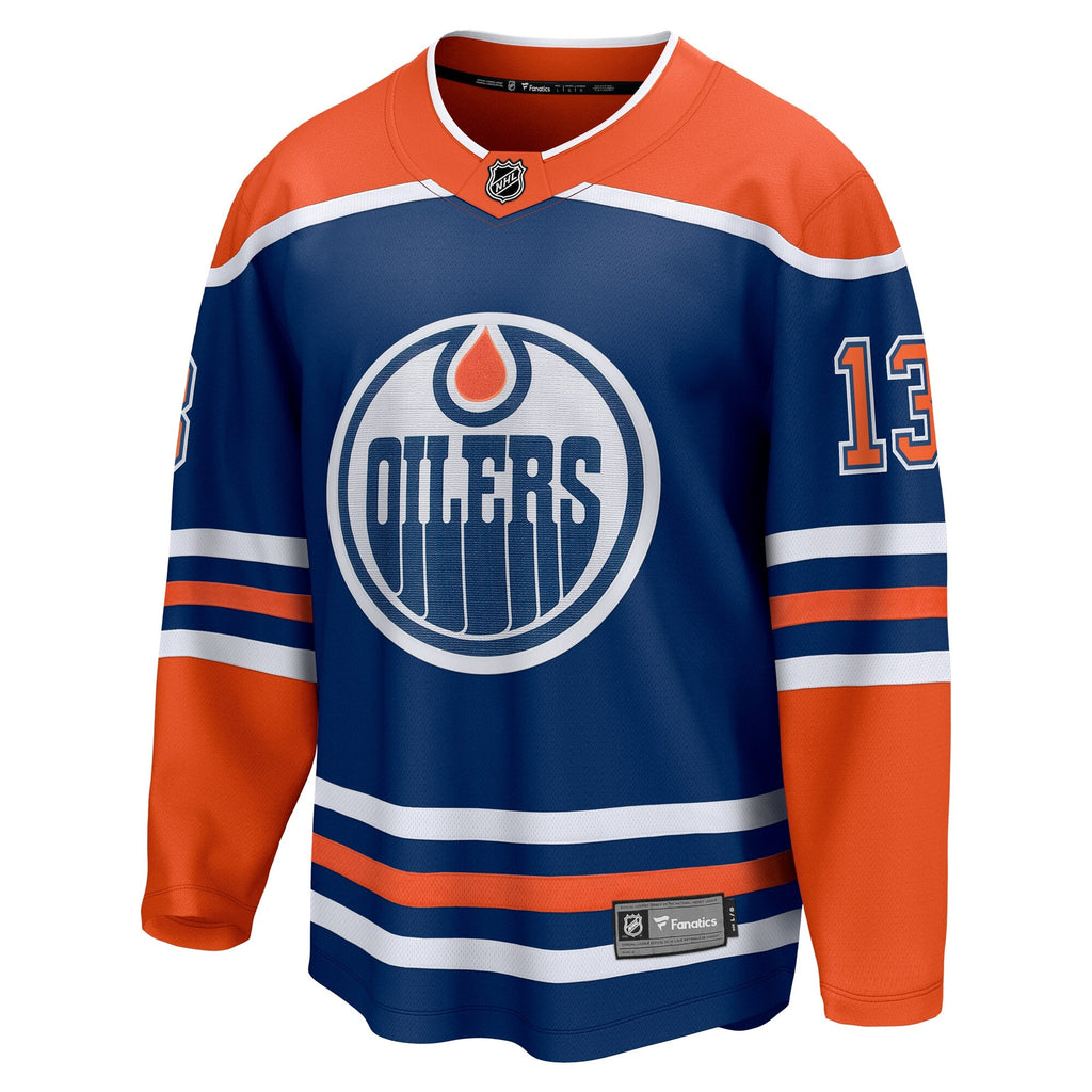 Edmonton Oilers Mattias Janmark Fanatics Royal Home Breakaway Jersey