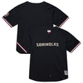 Mitchell & Ness Black Florida State Seminoles On The Clock Full-Button Fashion Jersey