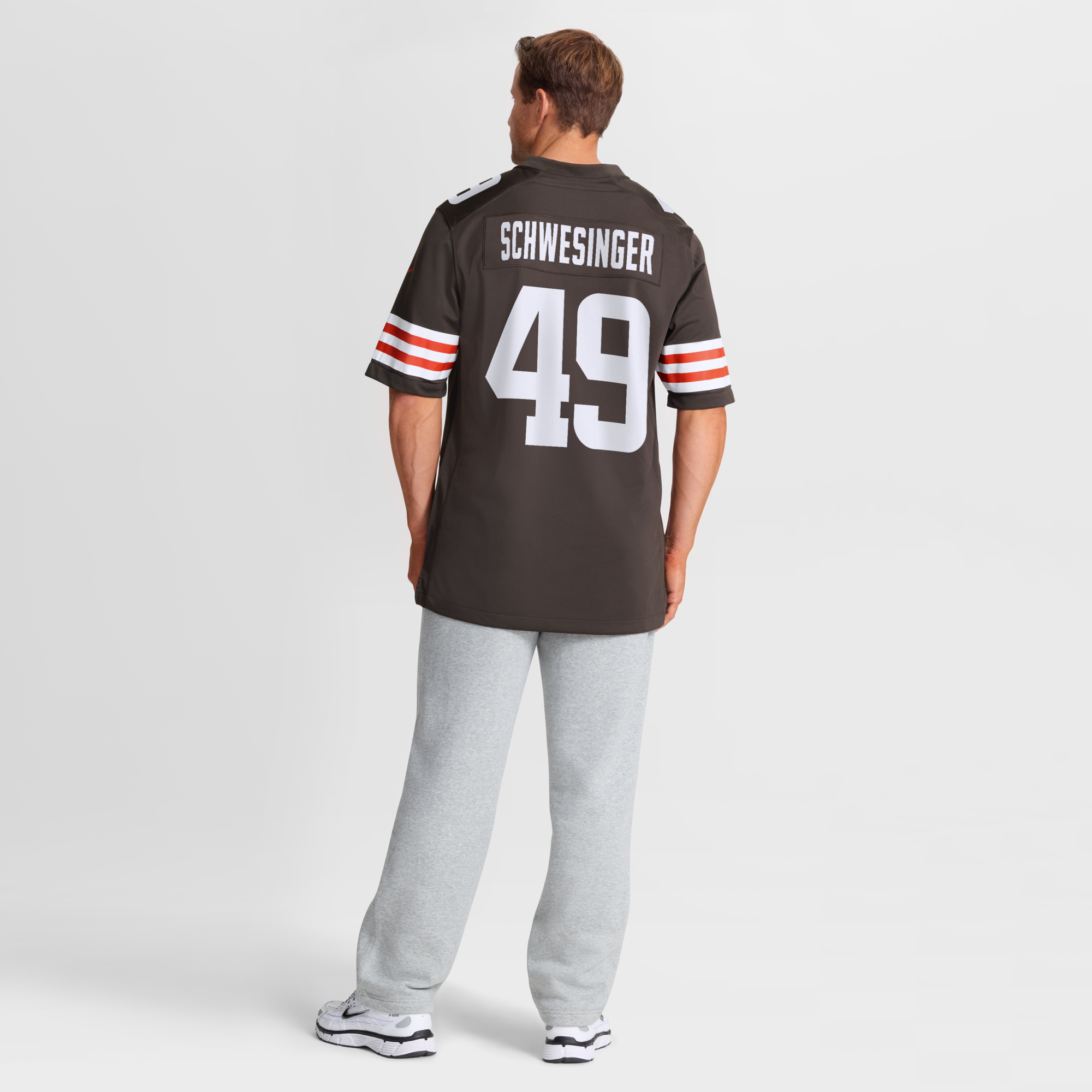 Cleveland Browns Carson Schwesinger Nike Brown 2025 NFL Draft Game Jersey