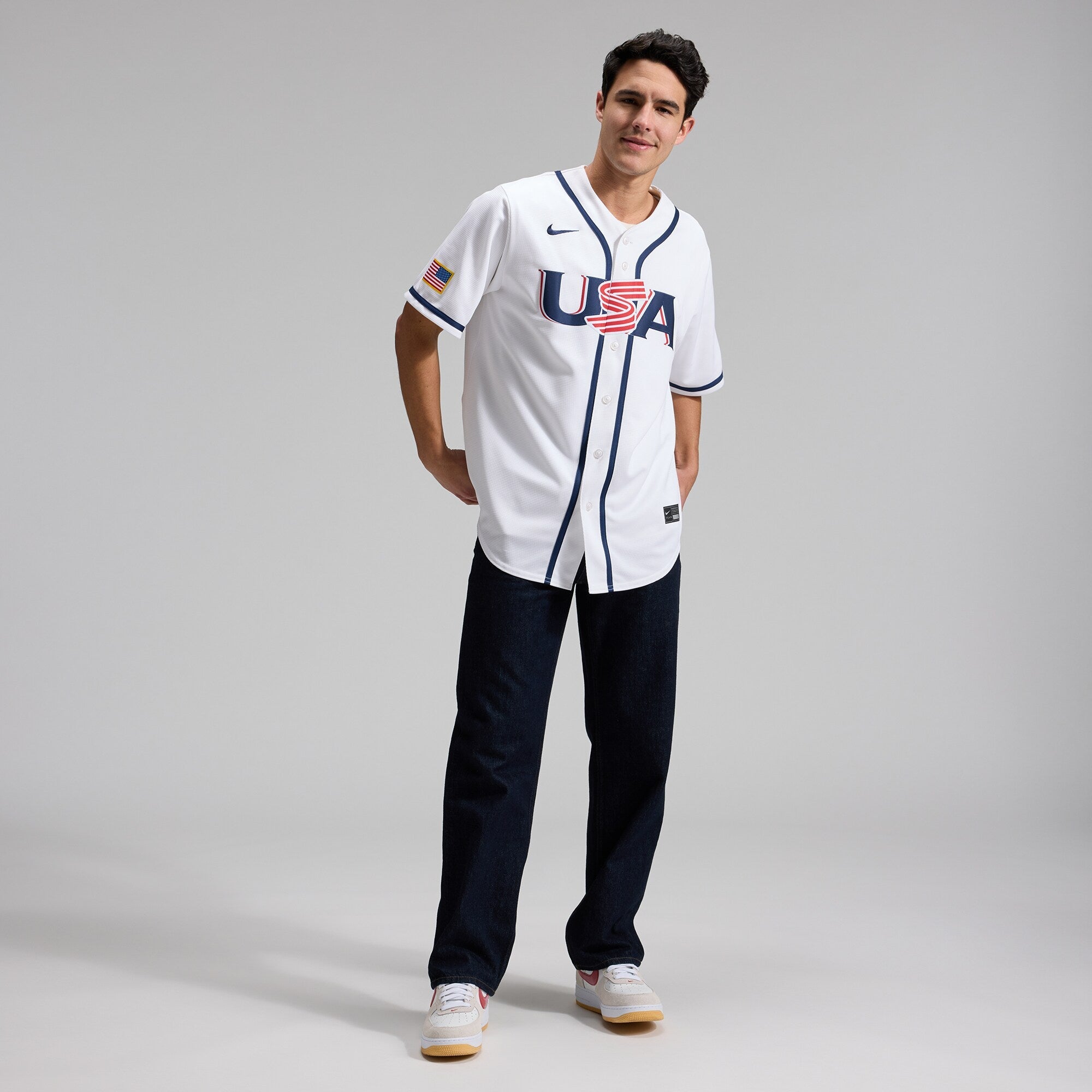 USA Baseball Aaron Judge Nike White 2026 World Baseball Classic Home Stadium Jersey