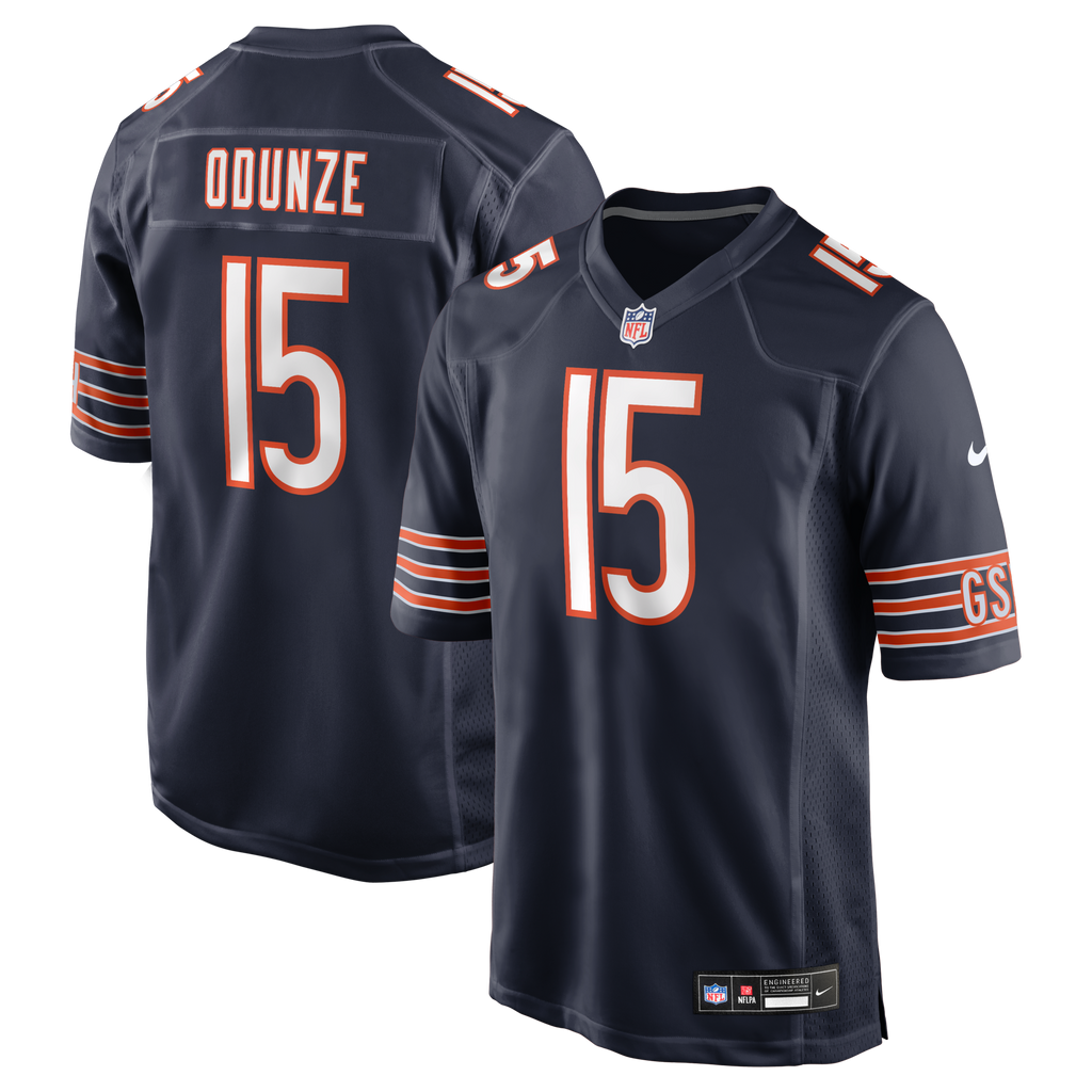 Chicago Bears Rome Odunze Nike Navy Player Game Jersey