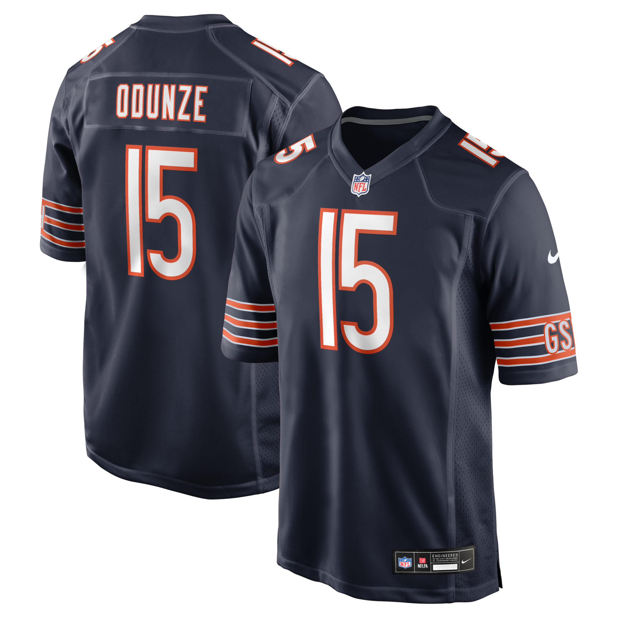 Chicago Bears Rome Odunze Nike Navy Player Game Jersey