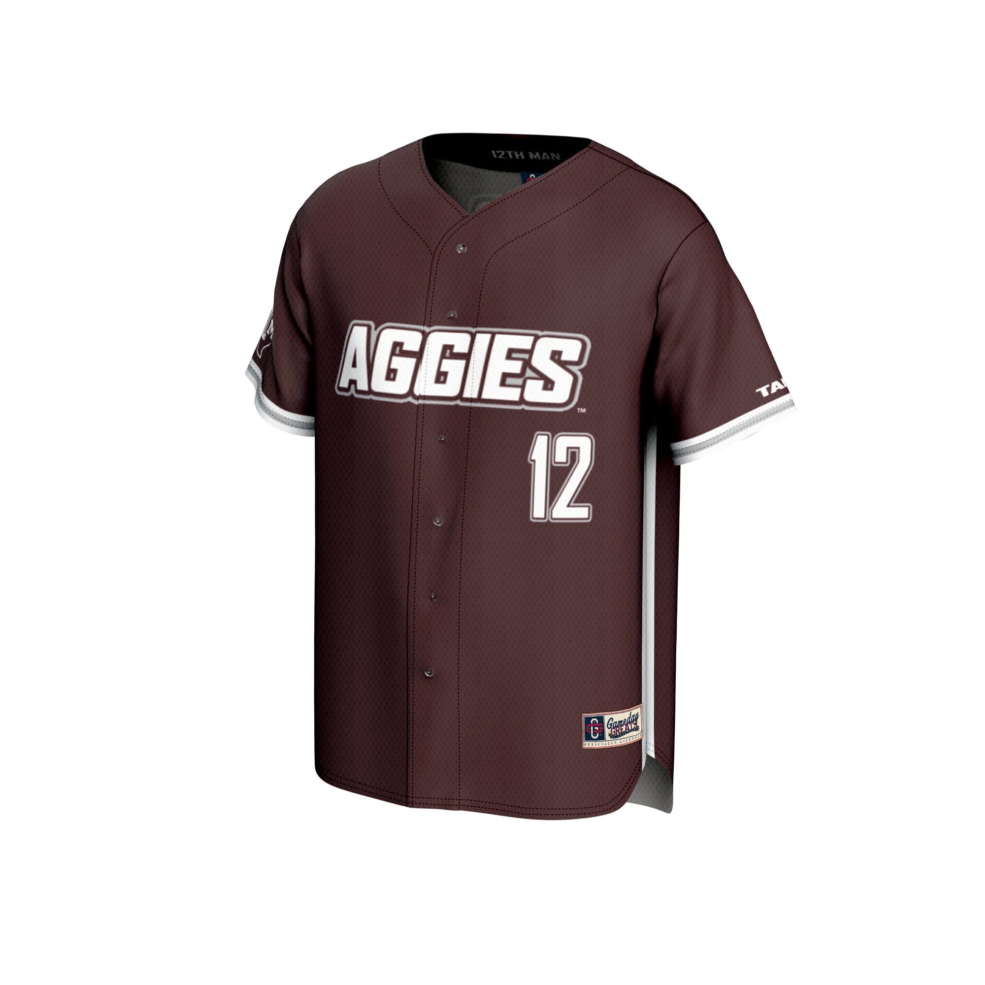 GameDay Greats Maroon Texas A&M Aggies Lightweight Baseball Jersey