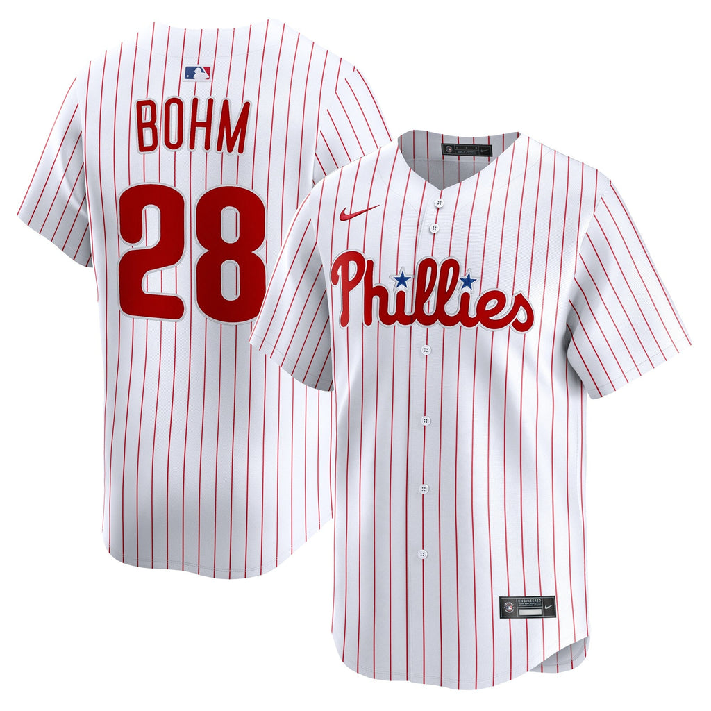 Philadelphia Phillies Alec Bohm Nike White Home Limited Player Jersey