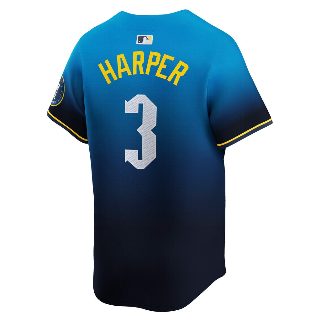 Philadelphia Phillies Bryce Harper Nike Blue City Connect Limited Player Jersey