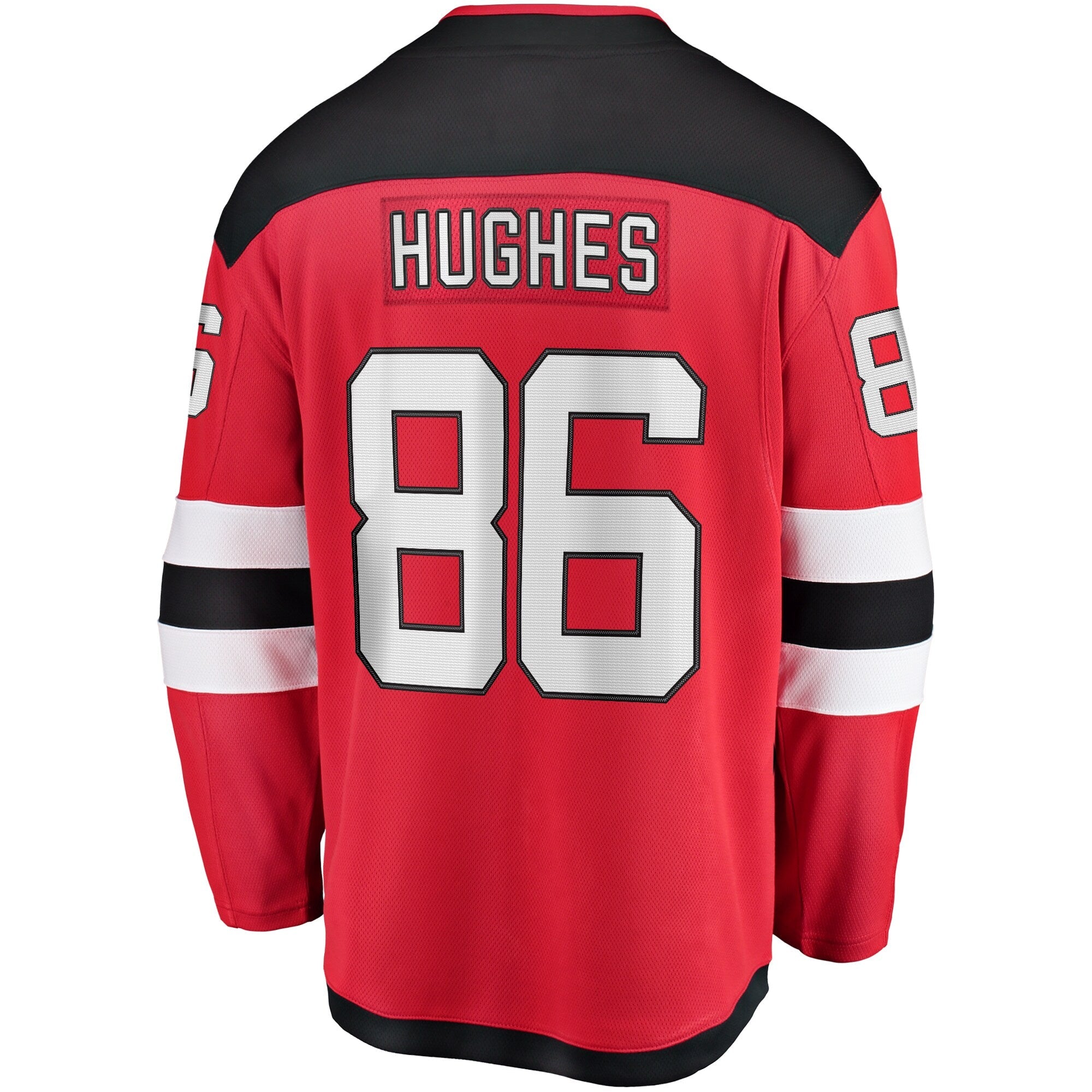 New Jersey Devils Jack Hughes Fanatics Red Breakaway Player Jersey