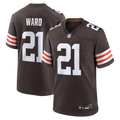 Cleveland Browns Denzel Ward Nike Brown Player Game Jersey