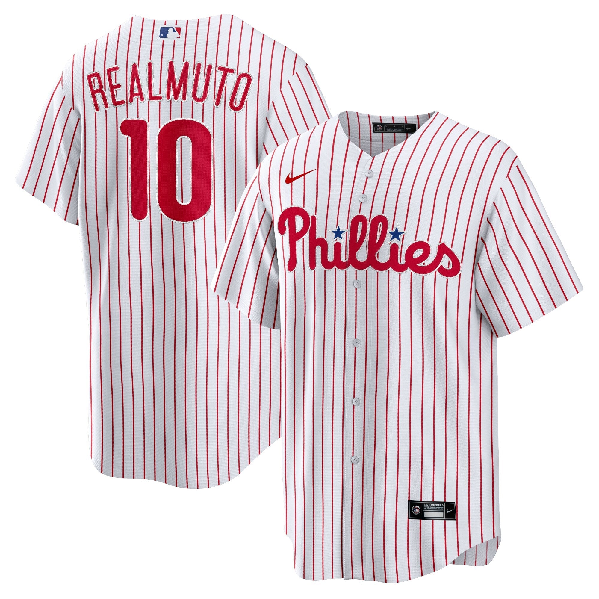 Philadelphia Phillies JT Realmuto Nike White Home Replica Player Name Jersey
