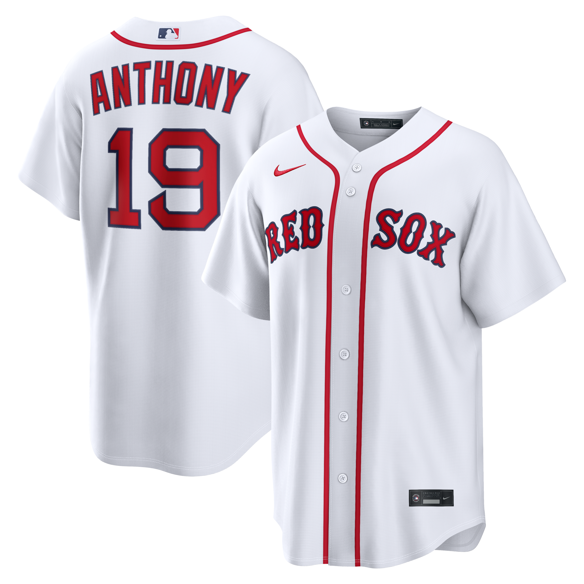 Boston Red Sox Roman Anthony Nike White Home Replica Jersey