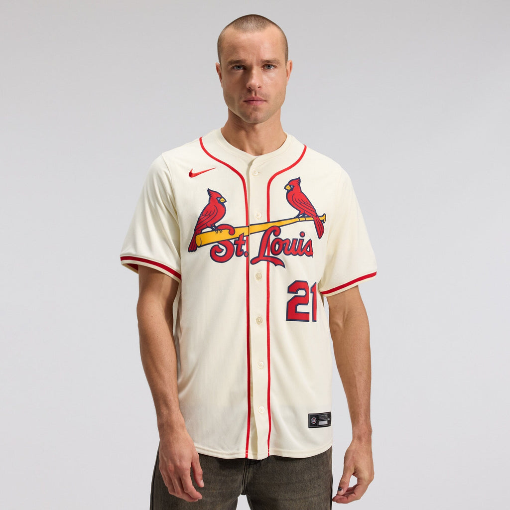 St. Louis Cardinals Lars Nootbaar Nike Cream Alternate 2 Limited Jersey