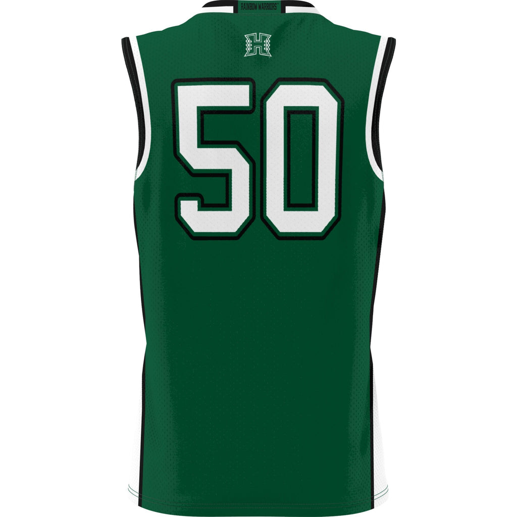 GameDay Greats #50 Green Hawaii Rainbow Warriors Lightweight Basketball Jersey