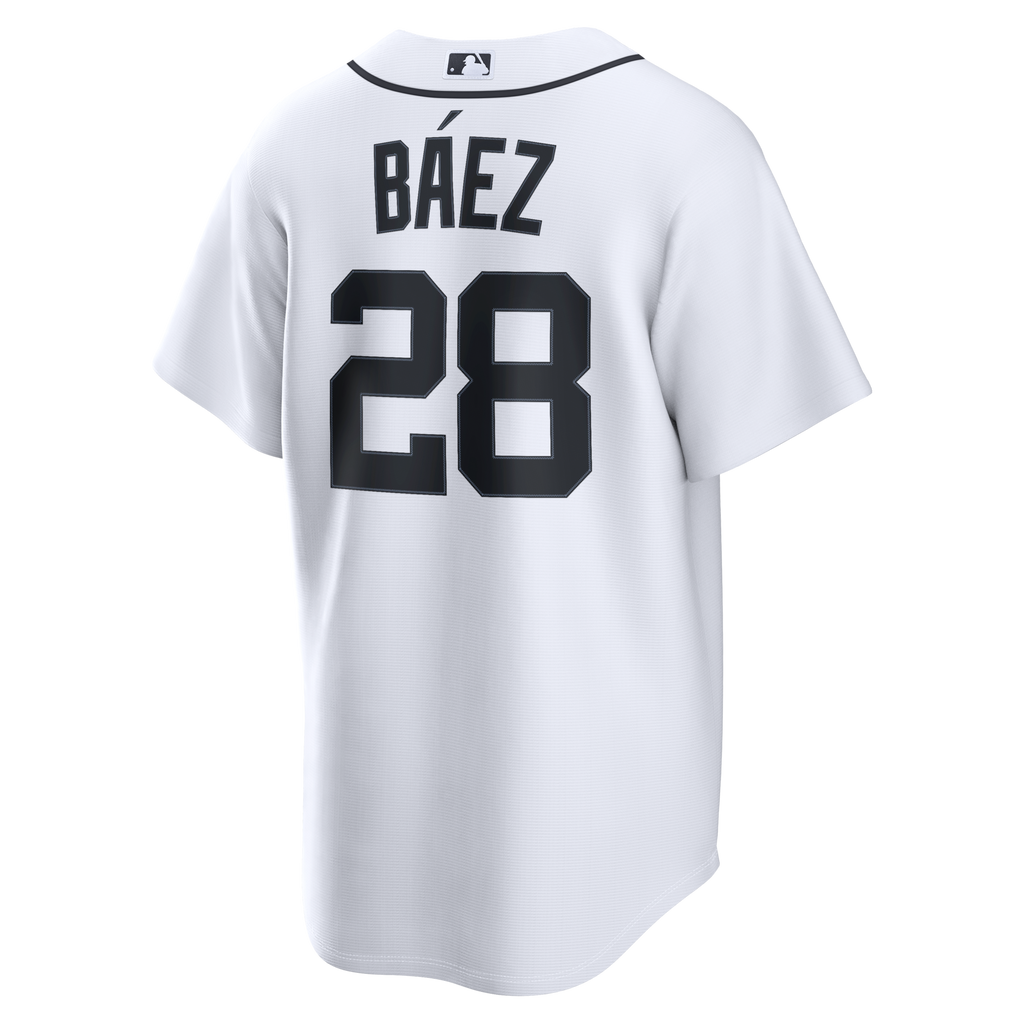 Detroit Tigers Javier Báez Nike White Home Replica Jersey