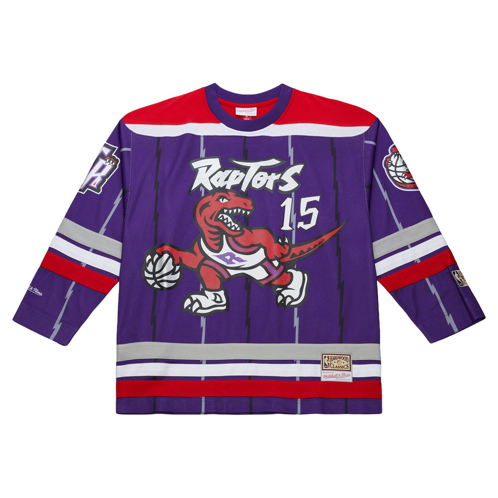 Mitchell & Ness Vince Carter Purple Toronto Raptors Maxxed Out Fashion Hockey Jersey