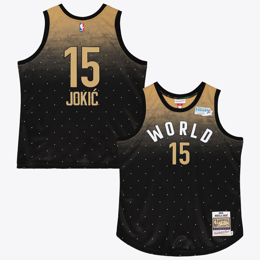 NBA Mitchell & Ness Nikola Jokic 2016 World Authentic Jersey All-Star - Black/Gold