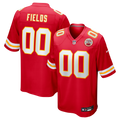 Kansas City Chiefs Justin Fields Nike Red Game Jersey