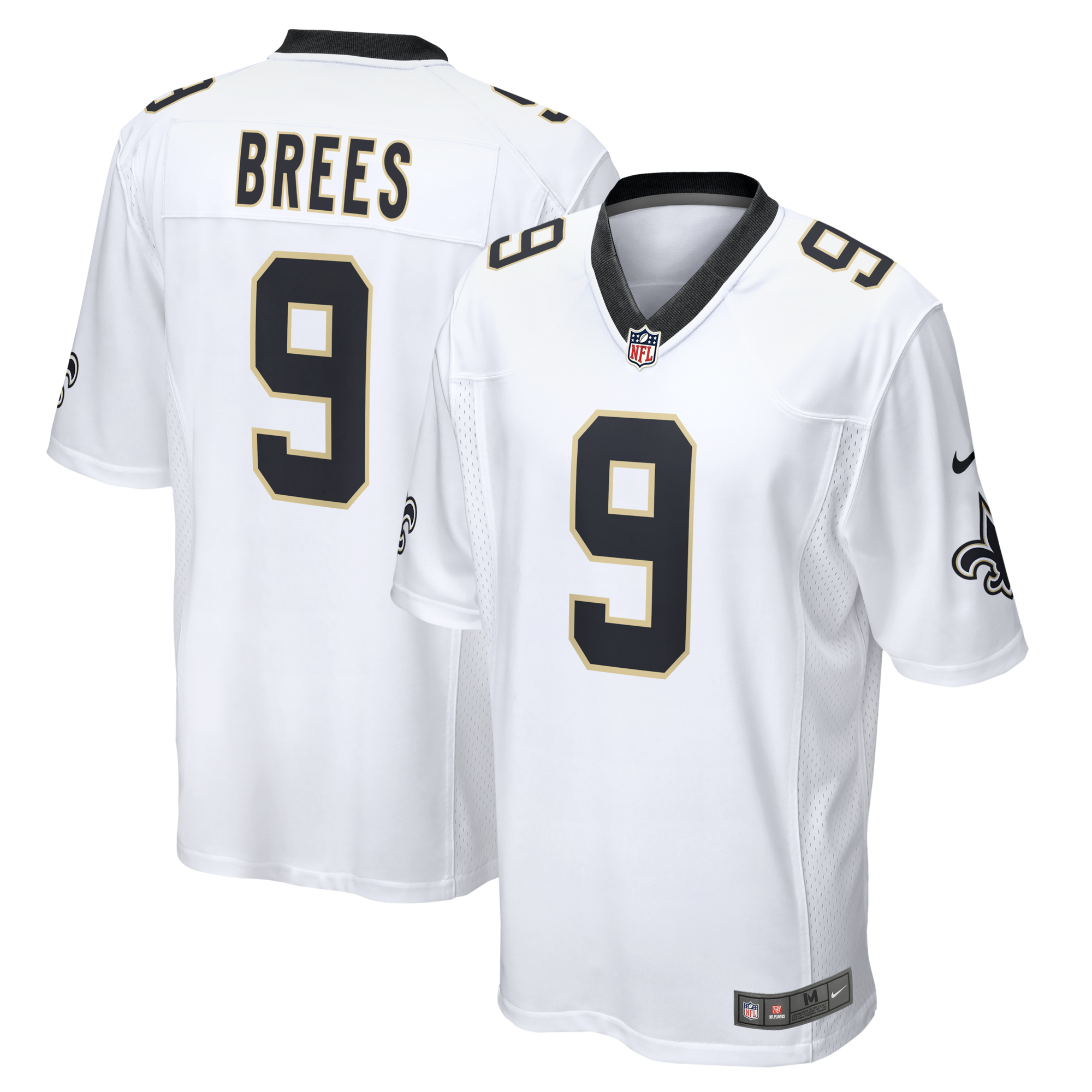 New Orleans Saints Drew Brees Nike White Game Jersey