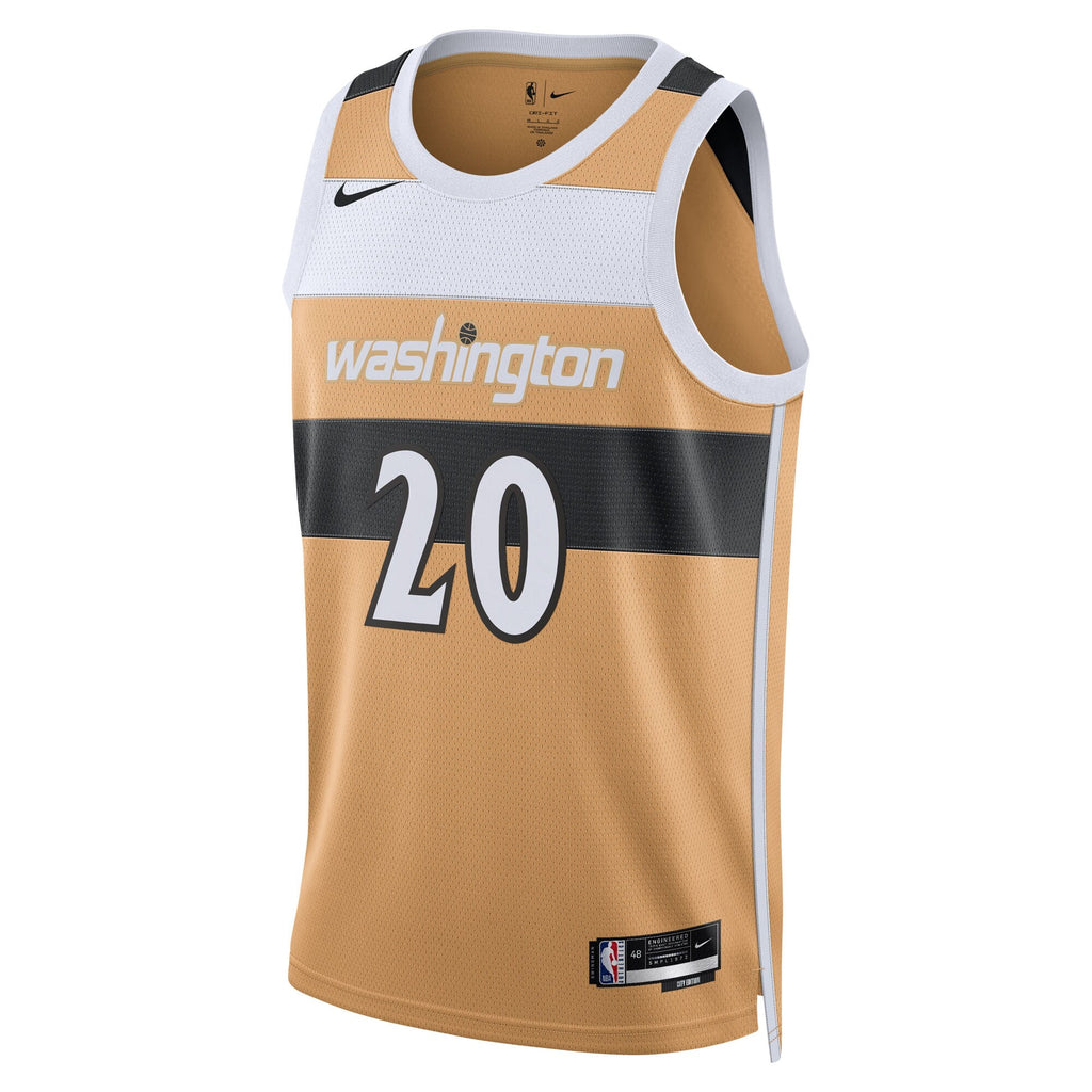 Washington Wizards Nike 2025/26 City Edition Swingman Jersey - Tan - Alex Sarr