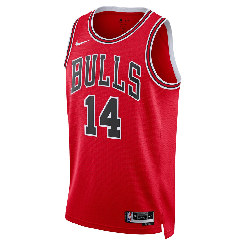 Chicago Bulls Nike Icon Swingman Jersey - Red - Matas Buzelis
