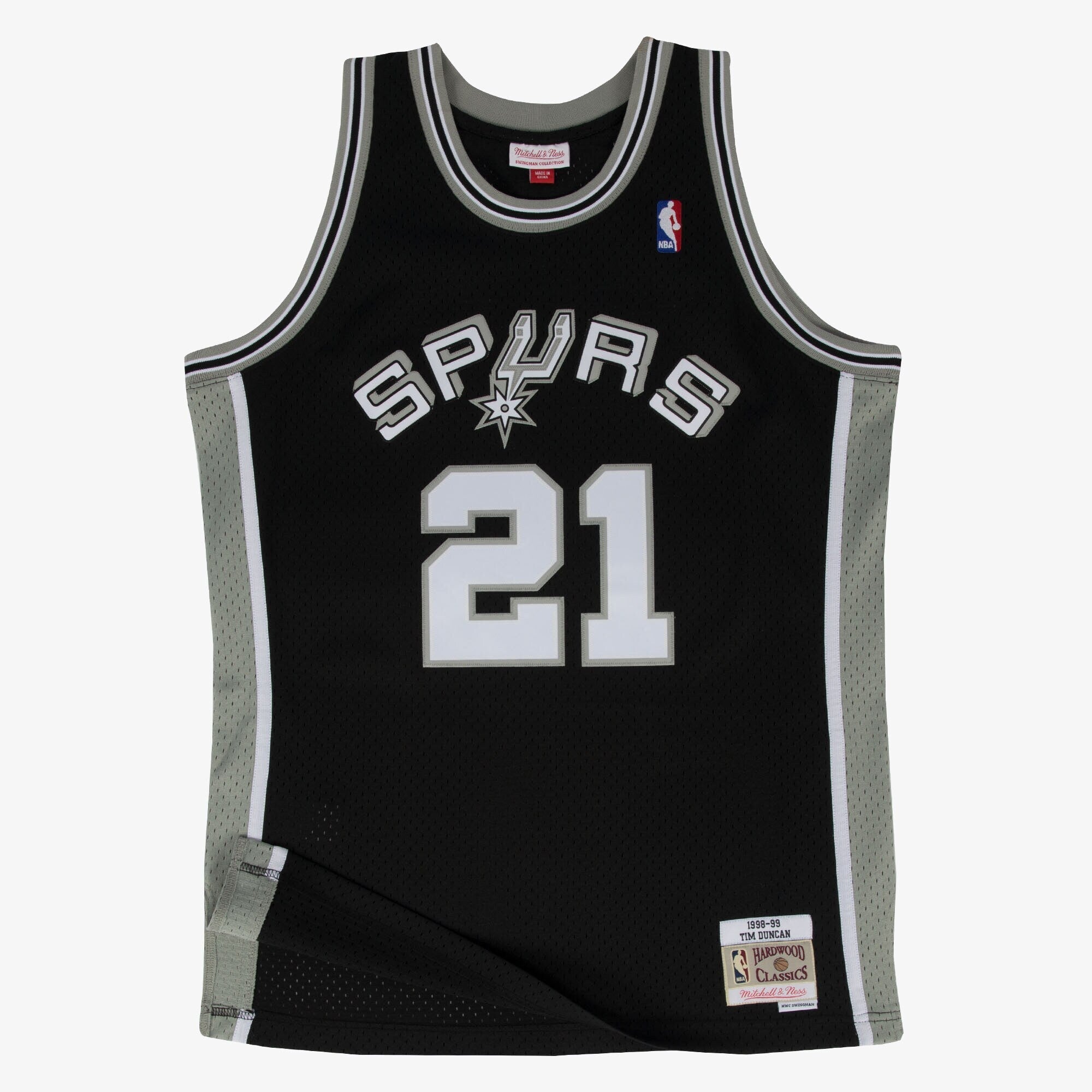 San Antonio Spurs Mitchell & Ness Swingman Jersey Road Tim Duncan 1998-99