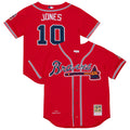Atlanta Braves Chipper Jones Mitchell & Ness Red 2006 Cooperstown Collection Authentic Jersey