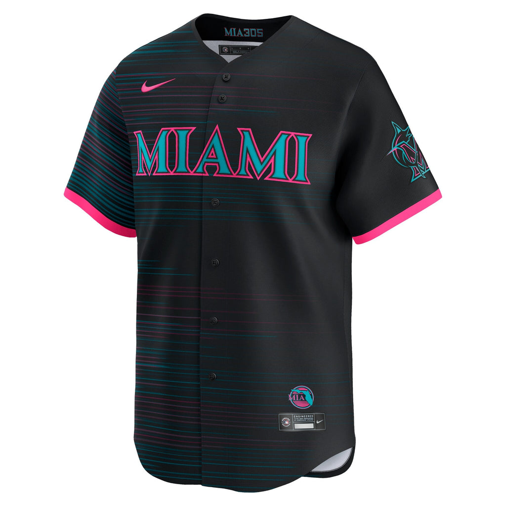 Miami Marlins Nike Black 2025 City Connect Limited Jersey