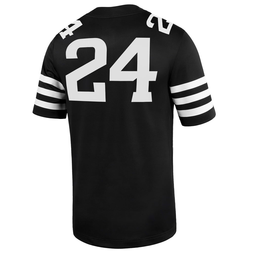 Nike #24 Black Iowa State Cyclones Alternate Game Jersey
